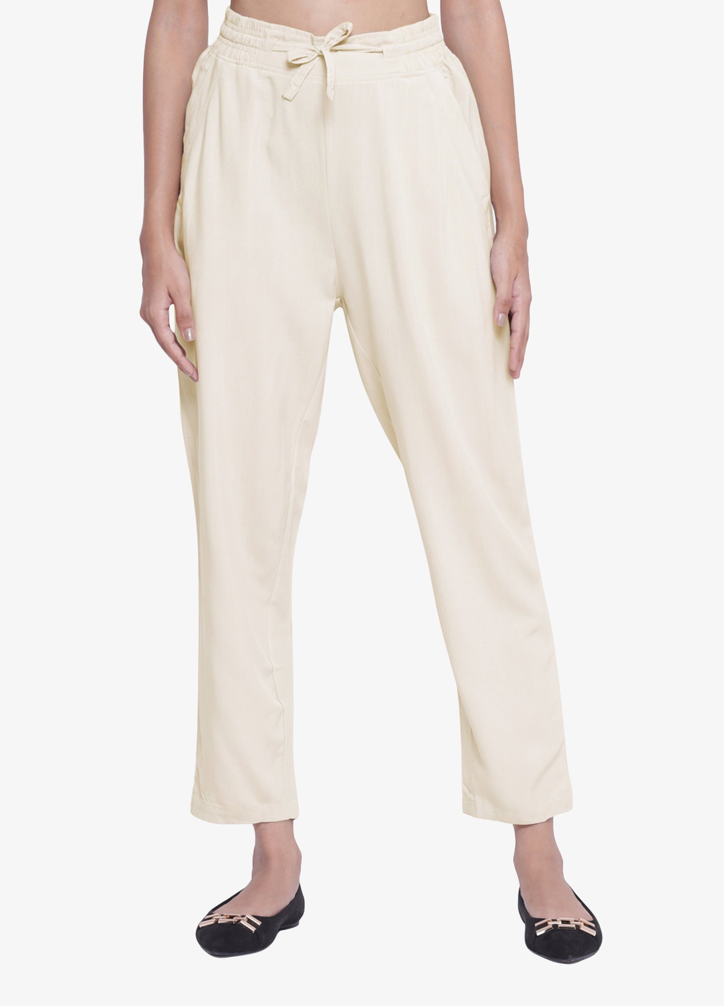 Buy Off-White Cigarette Trousers for Women Shop Online