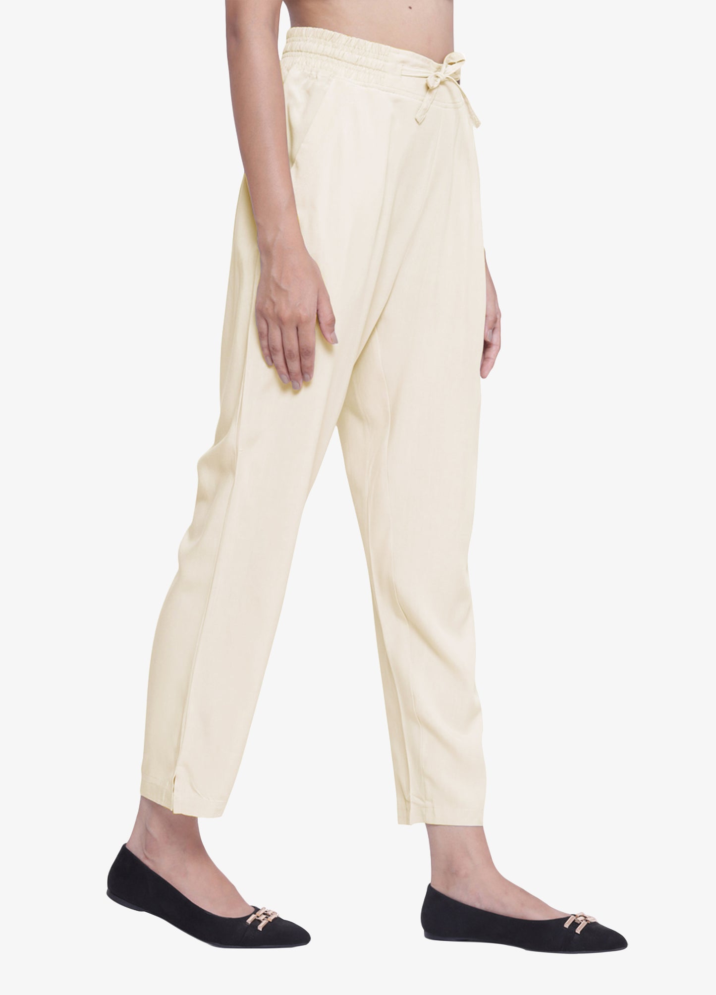 Buy Off-White Cigarette Trousers for Women Shop Online