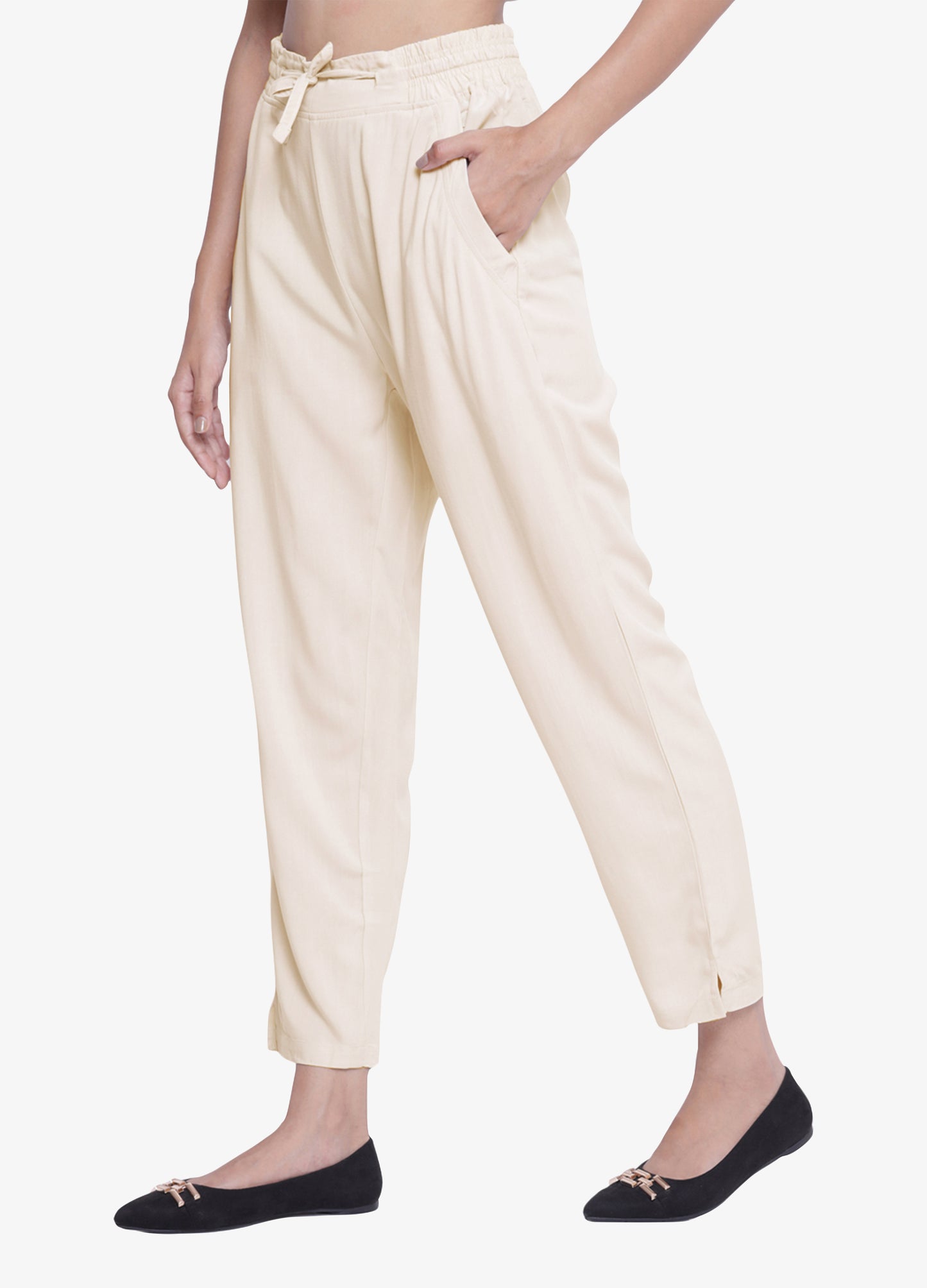 Buy Off-White Cigarette Trousers for Women Shop Online