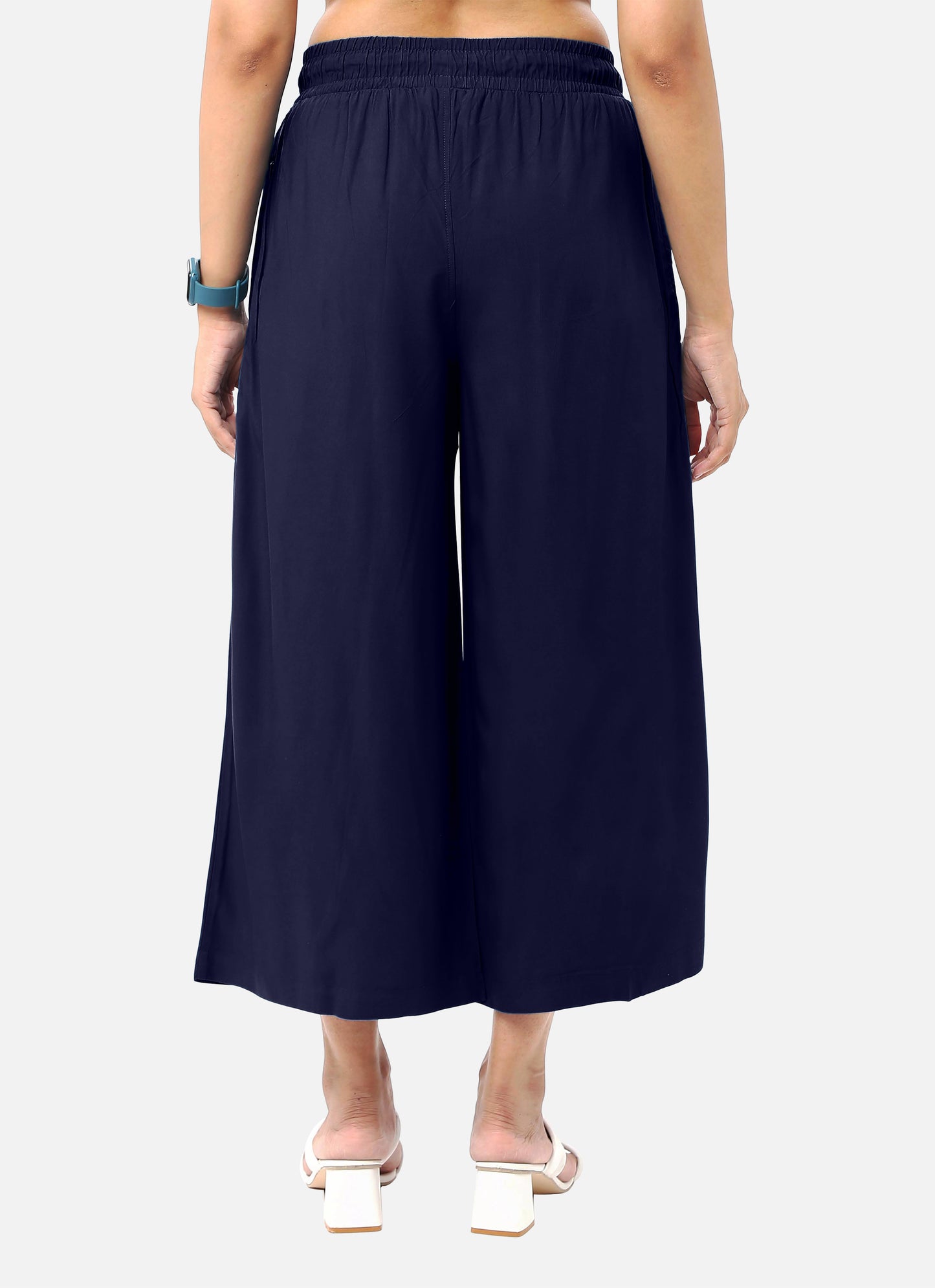 Womens classic navy coolatts pants in soft modal fabric, offering a timeless and sophisticated look, available online