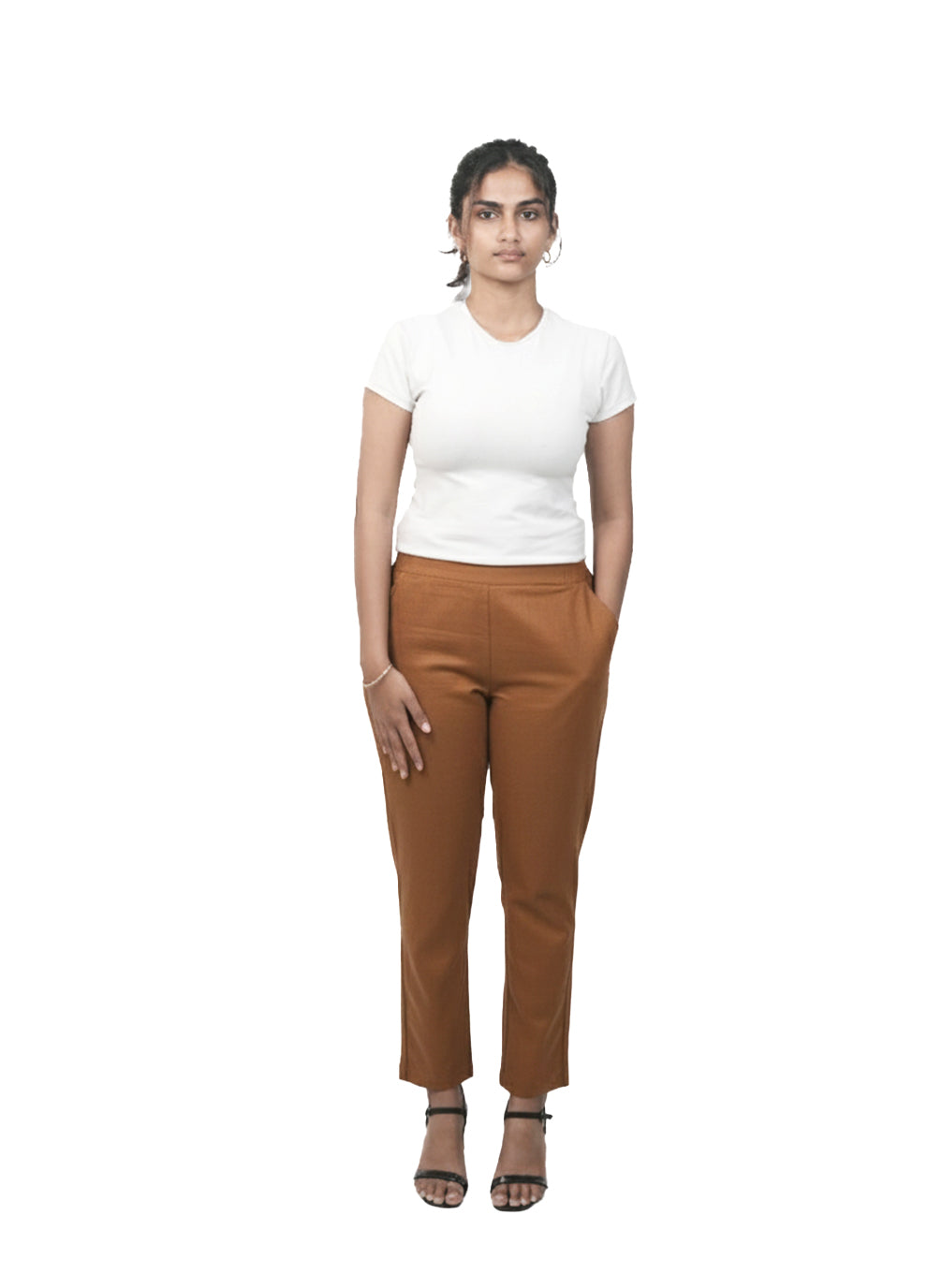 CIGARETTE PANT.BRONZE
