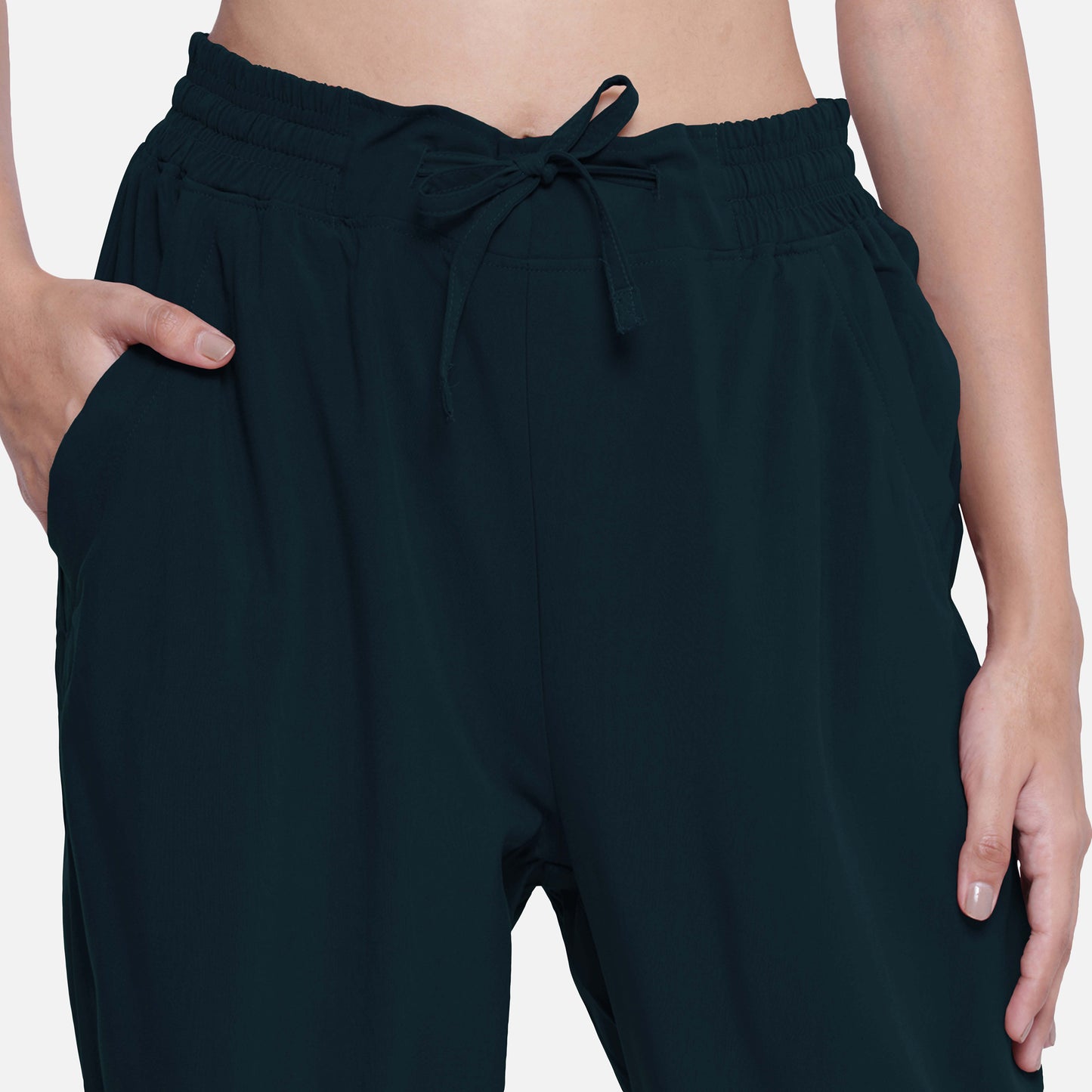 Buy Teal Green Cigarette Trousers and Pants for Women Shop Online