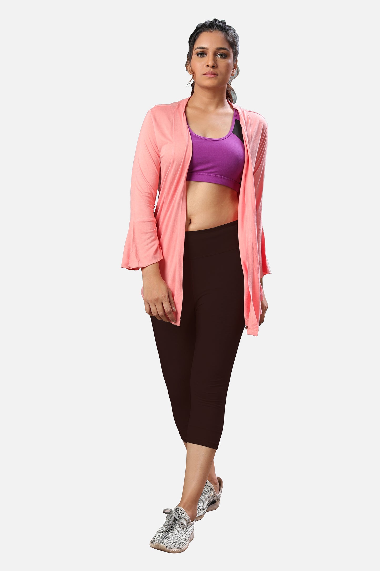 Buy womens cinnamon brown capris online, featuring a fashionable design and flattering fit for any casual or smart-casual look