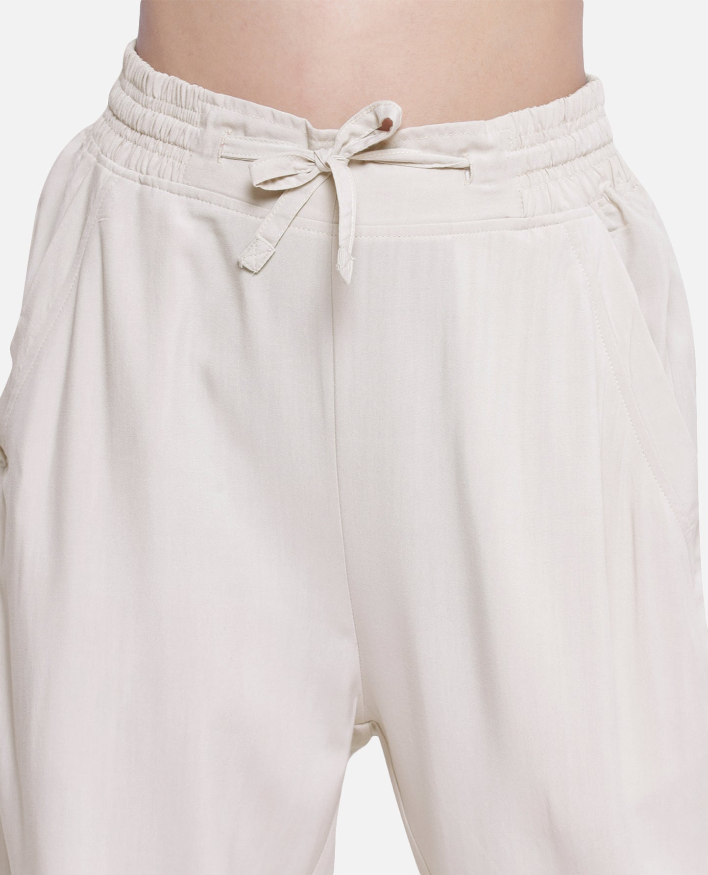 Unique Beige Straight Pants for Women's