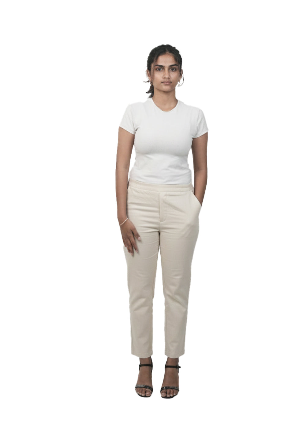 CIGARETTE PANT.BEIGE