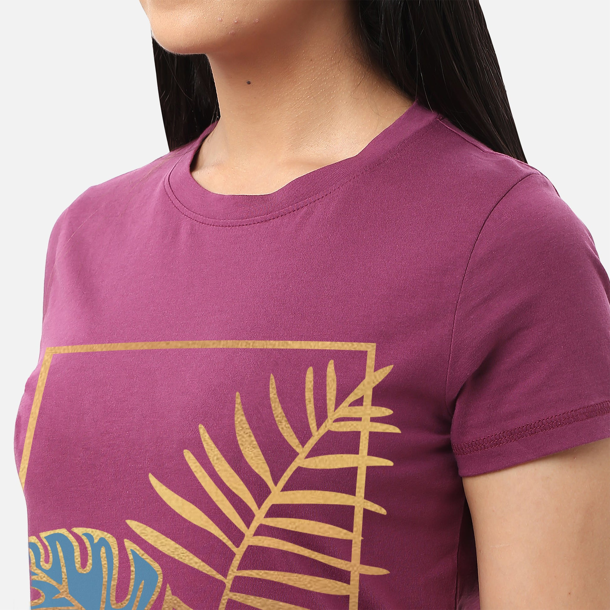Buy womens purple T-shirts with quotes online, featuring stylish and inspirational details