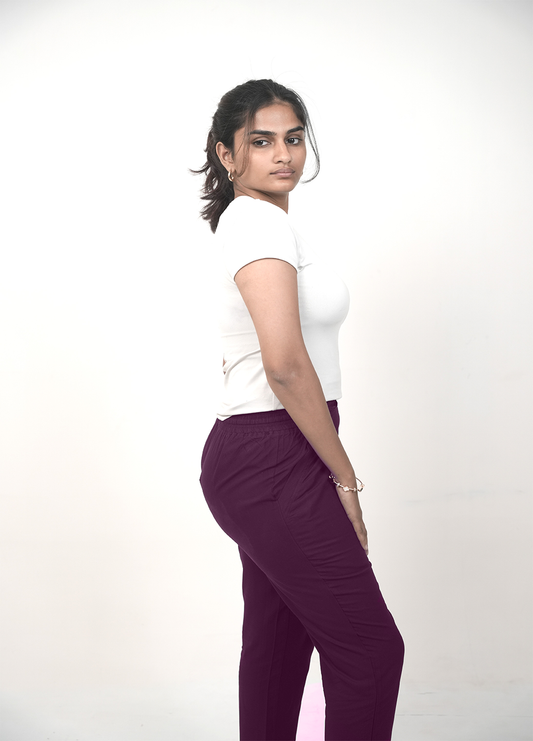 CIGARETTE PANTS. LT.BROWN