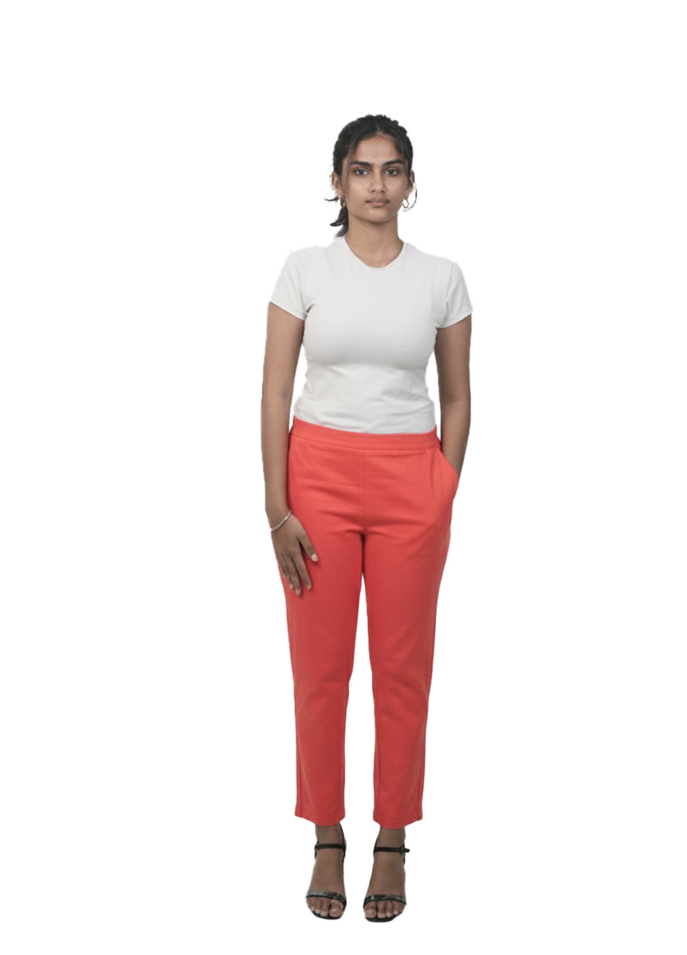 CIGARETTE PANT.CORAL