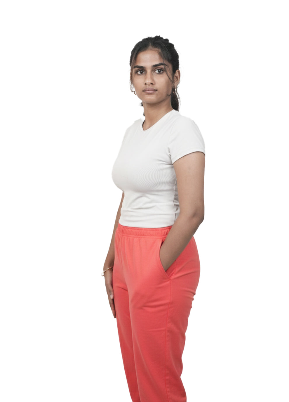 CIGARETTE PANT.CORAL