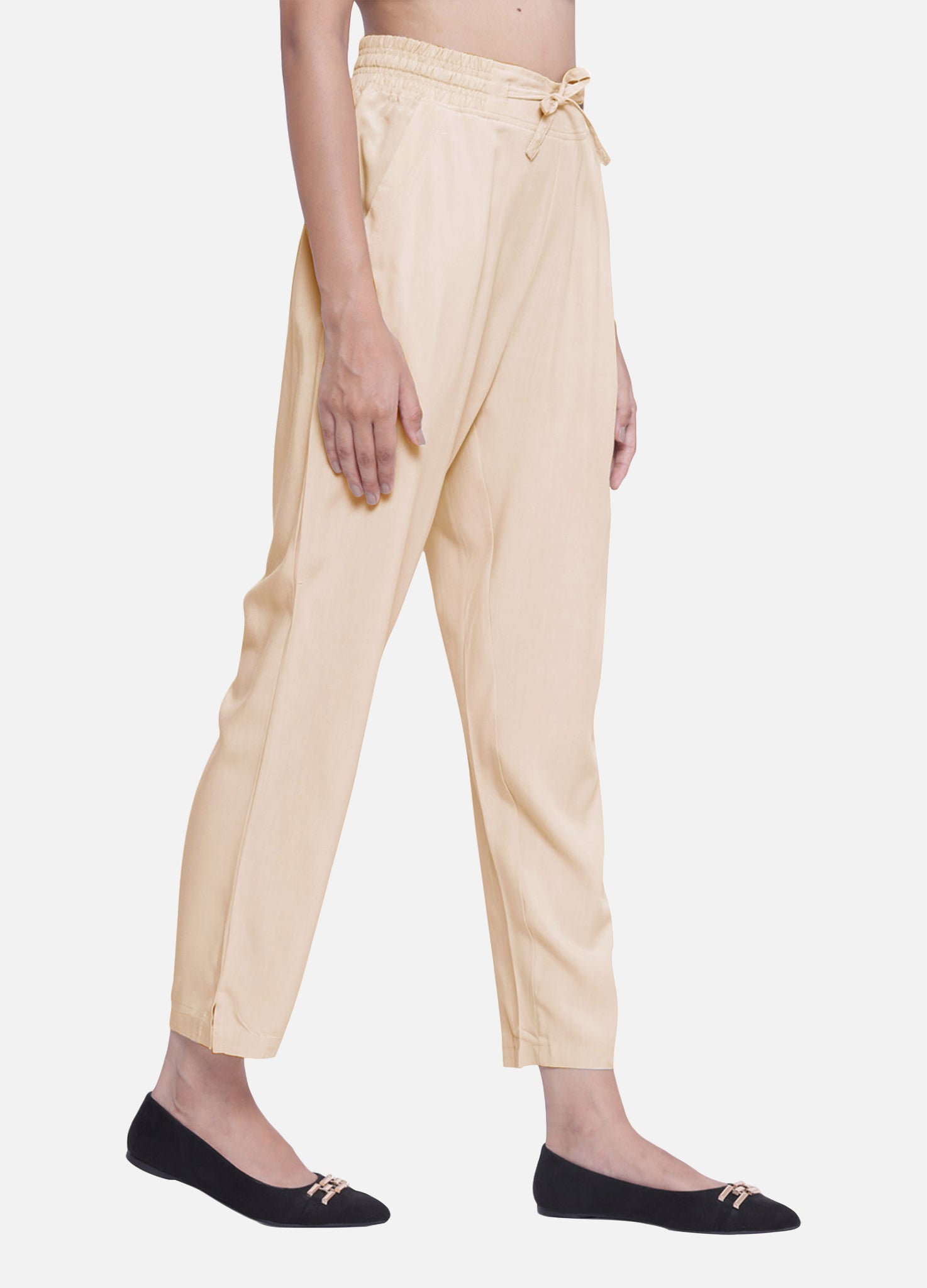 Buy DesiGirl Women's Regular Fit Cotton Cigarette Pant  (UTM-CP-SD-CR-M_Coral_M) at Amazon.in