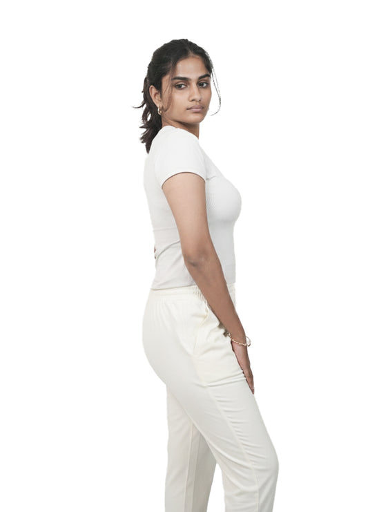 CIGARETTE PANT.OFF-WHITE