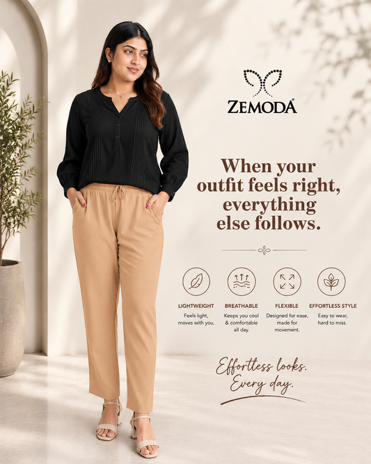 Bronze Cigarette Pants for Women