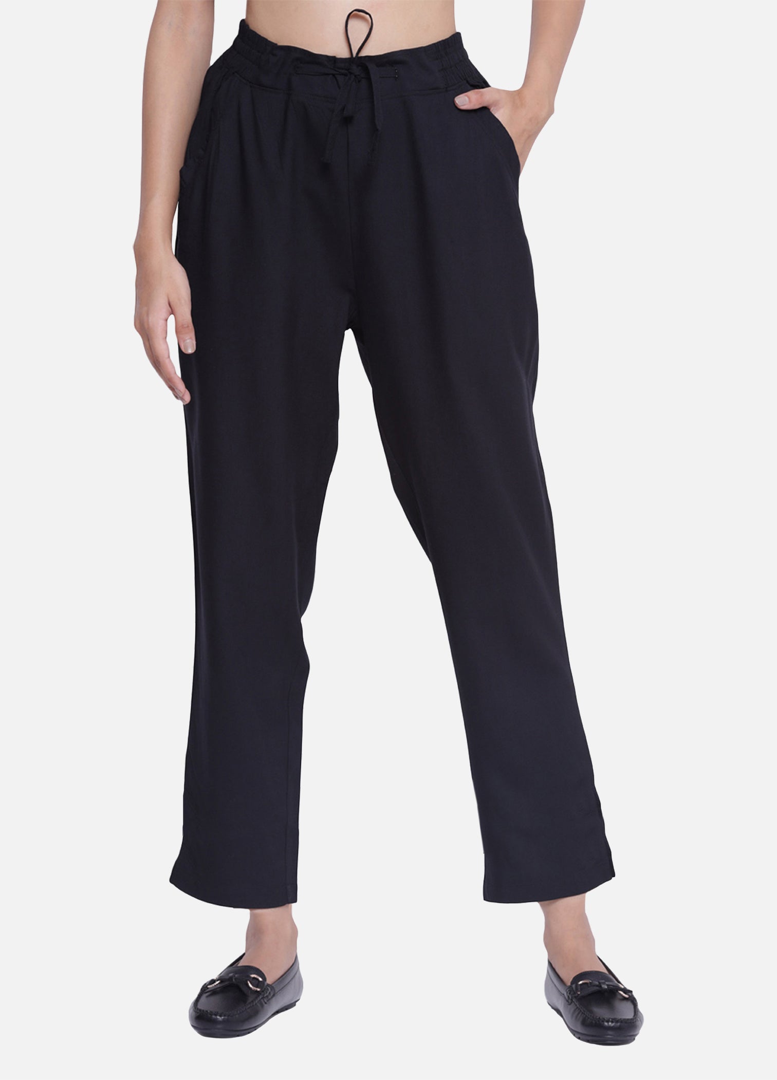 Black pants and Black Trousers for Women's